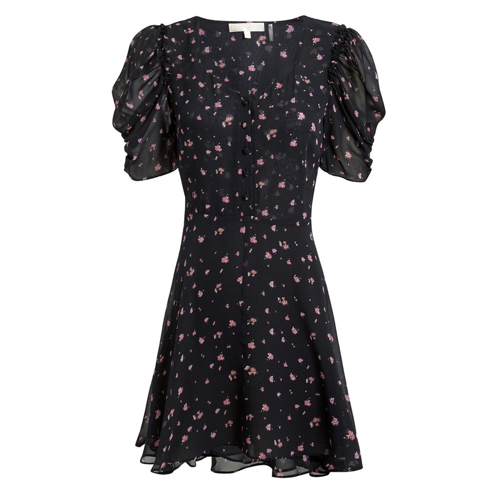 Loveshackfancy Floral Black Dress